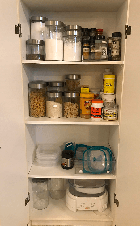 pantry after for kitchen organization