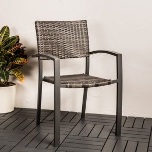grey patio chair