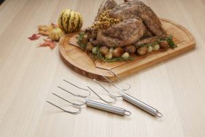 stainless steel turkey lifter meat forks