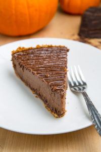 triple chocolate pumpkin pie