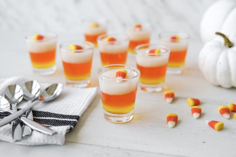 Spiked Candy Corn Halloween Cocktail