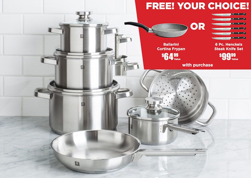 free gift with cookware set - black friday deals
