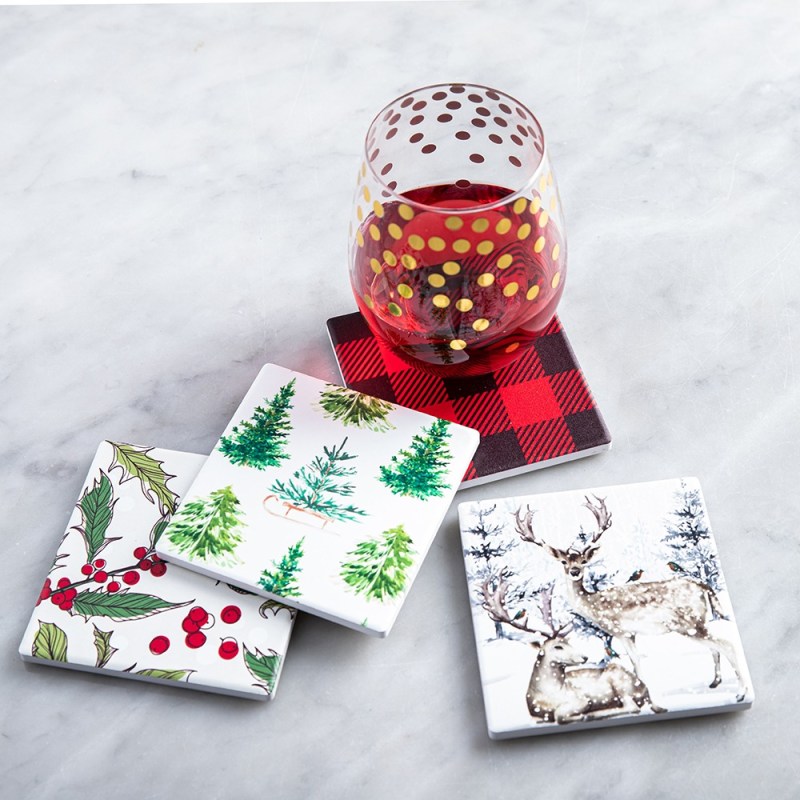 Harman Christmas Ceramic Coasters